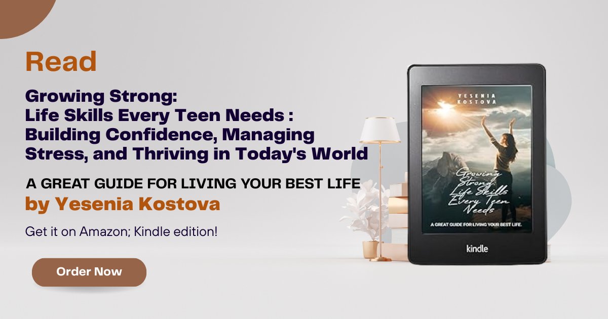 NasrinAkter96's tweet image. 🌟Overcome stress, build confidence, live better. 📘Read Growing Strong: Life Skills Every Teen Needs : Building Confidence, Managing Stress, and Thriving in Today&apos;s World by Yesenia Kostova— on Amazon kindle!
🔗Book Link- a.co/d/hAE13js
#PositiveVibes #KindleEdition