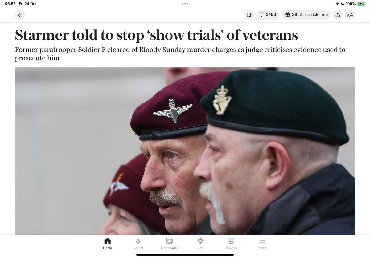 pull_fix's tweet image. He’s got to go. Destroying the country piece by piece - megalomaniac 

Starmer told to stop ‘show trials’ of veterans telegraph.co.uk/gift/1a7b609c2…