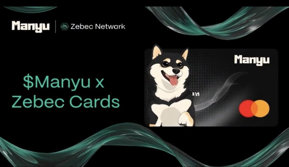 💳 $MANYU x Zebec Cards — The Future of Crypto Utility 🐶⚡️

From memes to movement — $MANYU isn’t just another token.
Now you can spend, earn, and flex with the Manyu x Zebec card. 🏦

✅ Real partnership
✅ Real utility
✅ Built on Ethereum
✅ Powered by the Manyu Army

$xrp