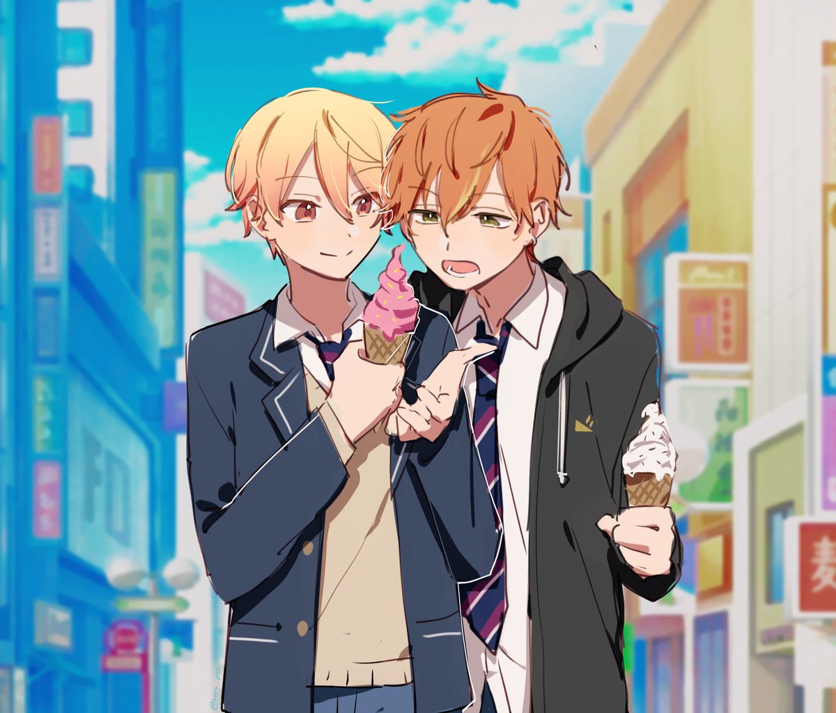kato_prsk's tweet photo. Canon, i was the ice cream #akikasa https://t.co/1UndDDgr6q