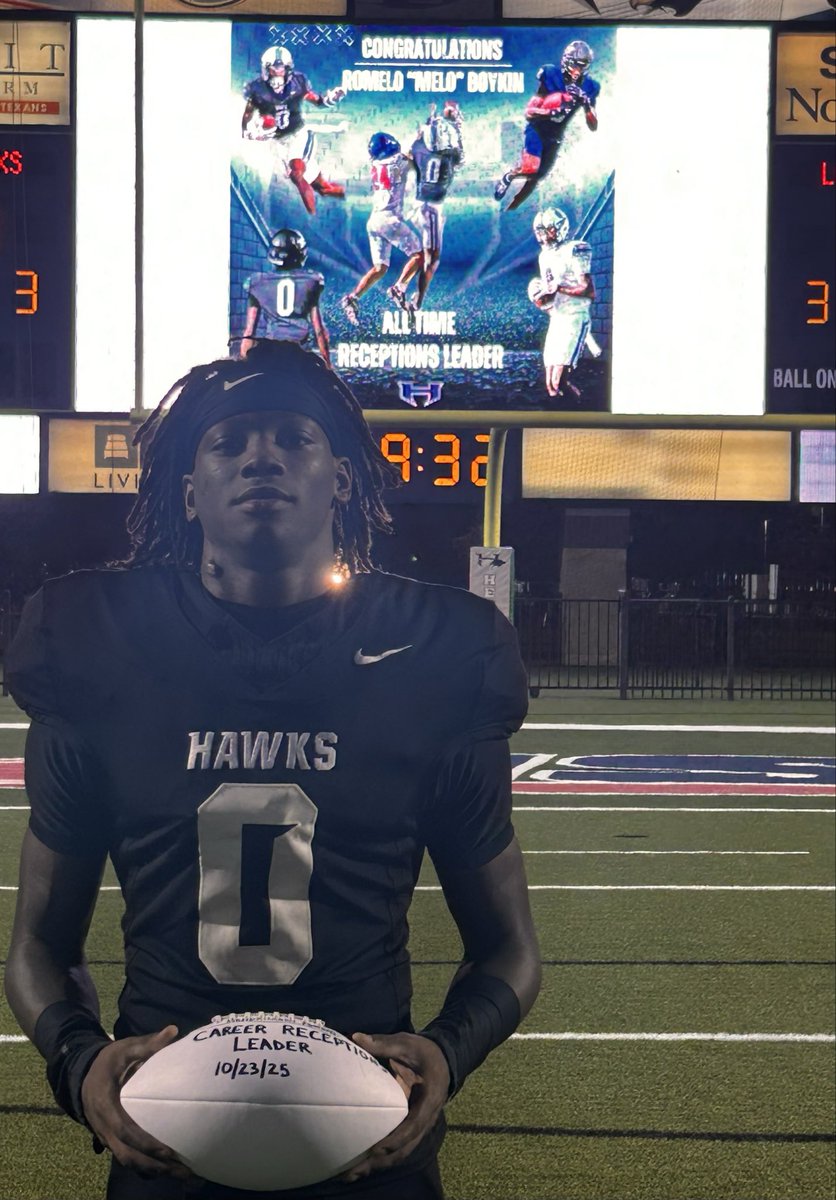 Congratulations to <a href="/romeloboykin_1/">Romelo “melo” Boykin</a> on becoming the new Career Receptions leader for our program!  He passed up a lot of big names on that list!  And still one more game to go!!