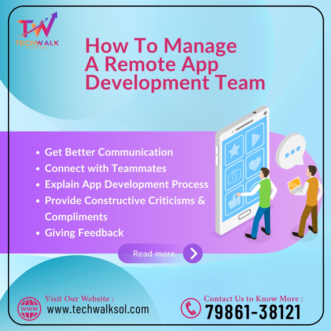 SolTechwalk3278's tweet image. Build smarter, not harder! 
Manage your remote app development team efficiently with Techwalk Solutions — where communication, collaboration & innovation come together. 🚀
👉 techwalksol.com | 📞 79861-38121
#AppDevelopment #RemoteWork #TechwalkSolutions #DigitalTeamwork