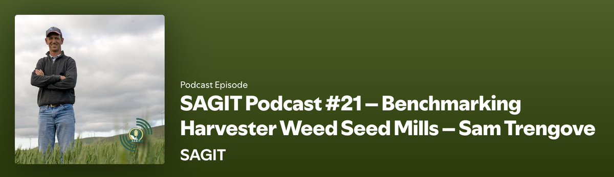 In this episode of the <a href="/SAGrainTrust/">SAGIT</a> podcast, <a href="/TrengoveSam/">Sam Trengove</a> unpacks the results of the 2022 harvest weed seed mill benchmarking trial, commissioned by SAGIT and funded by South Australian grain growers. Three mill technologies were tested. Two manufactuers' results were published.