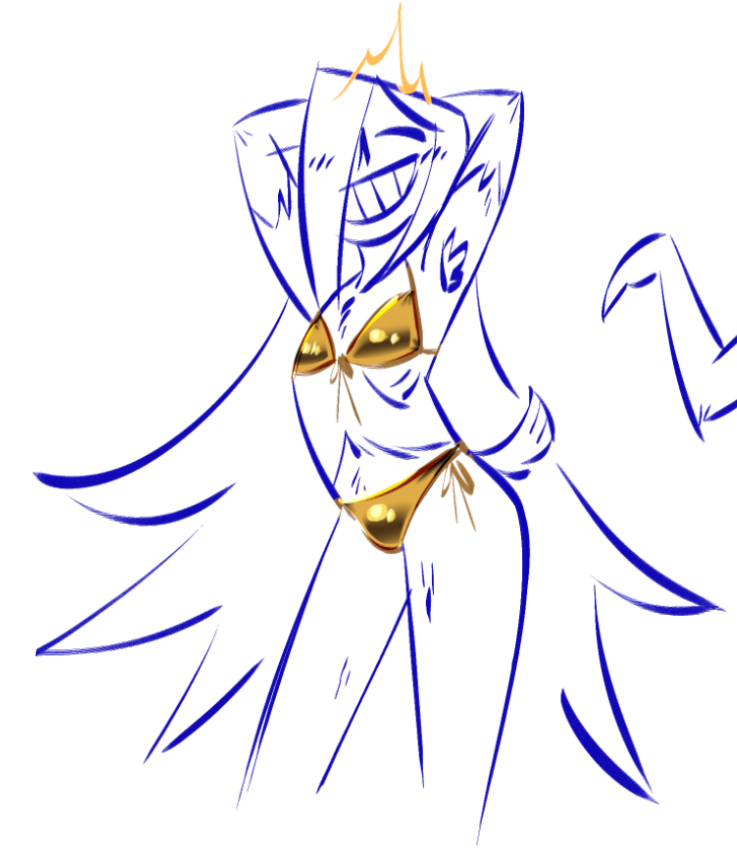 pea_flicker's tweet photo. A redraw from the gold bikini trend that was up on May
More Louise pin-ups are coming up tho 🤑🤑
#oc https://t.co/hxca44plPs