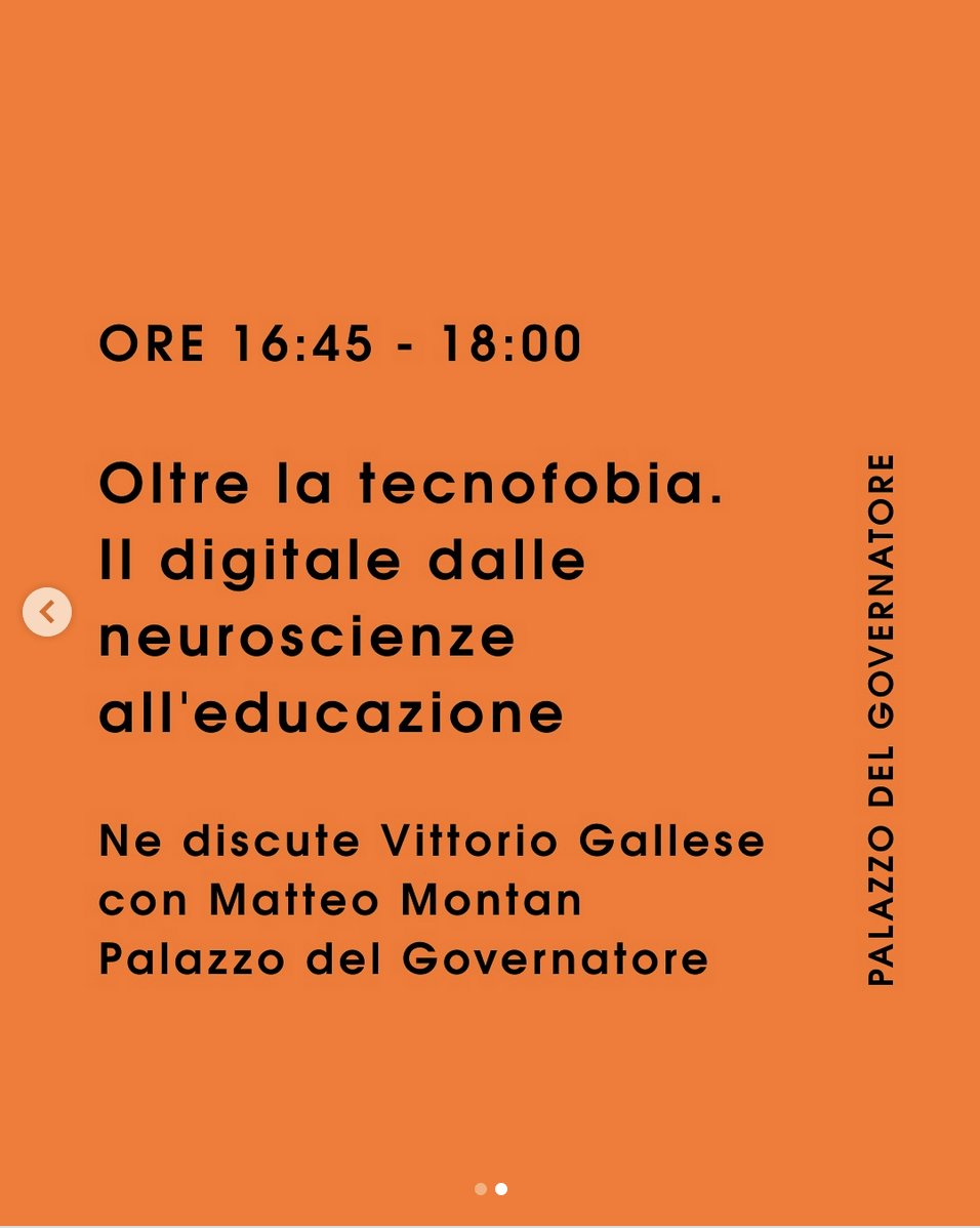#OltrelaTecnofobia Sabato 25 ottobre, Palazzo del Governatore, 16:45.