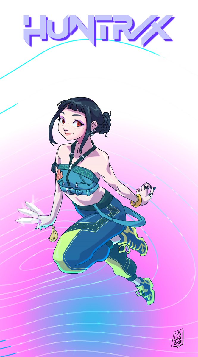 ElKokoro's tweet photo. HUNTR/X Fanart Rumi/Mira &amp; Zoey
.
.
.
#KPopDemonHunters #KPopDemonHunters_fanart #HUNTRIX #HUNTRIX_fanart #Netflix https://t.co/v0xzyGCVkl