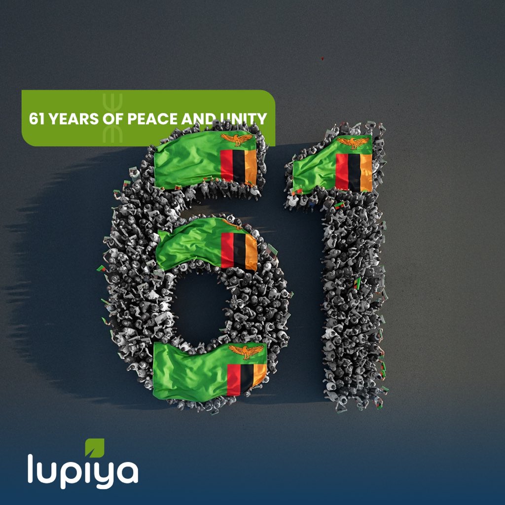 Happy Independence Day, Zambia!

Today, we celebrate 61 years of freedom. A reminder of how far we’ve come and the boundless potential ahead.

May peace and unity continue to guide our nation.

One Zambia, One Nation 🇿🇲

#LupiyaMoneyMoves #ZambiaAt61 #IndependenceDay2025 #Zambia
