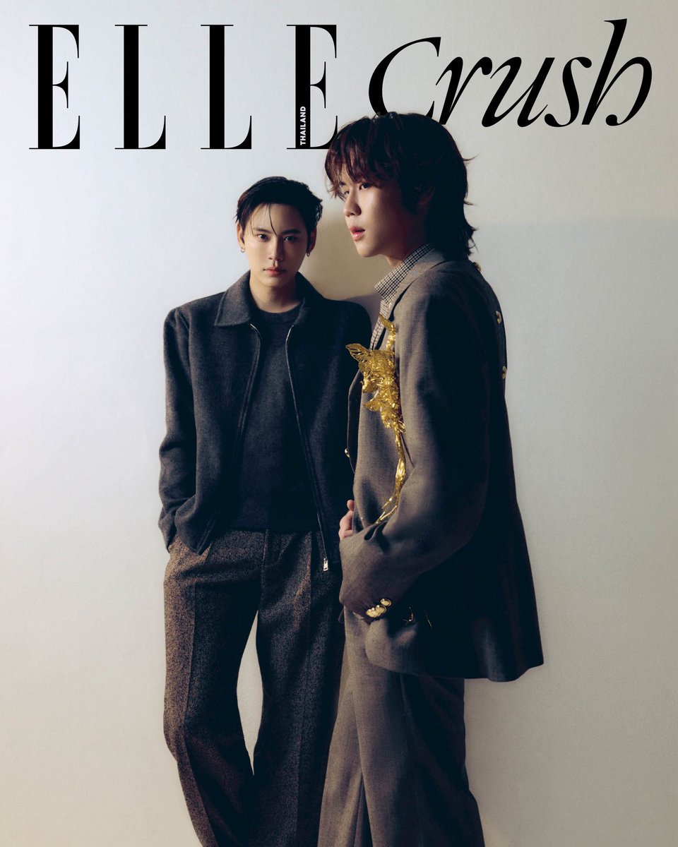 ELLEThailand's tweet image. #ELLECrush พบกับ บุ๋น นพณัฐ @bb0un และ เปรม วรุศ @Prem_space ในคอลัมน์ ELLE Crush ก่อนซีรี่ส์สุดท้าทาย ‘Revamp: The Undeath Story&apos; จะปิดฉากลง พร้อมมาร่วมแชร์เรื่องราว ตัวตนที่จะทำให้คุณได้รู้จักพวกเขามากยิ่งขึ้น

#ELLEThailand 
#ELLECrushxBounPrem 
#BounPrem #bb0un #prem_space