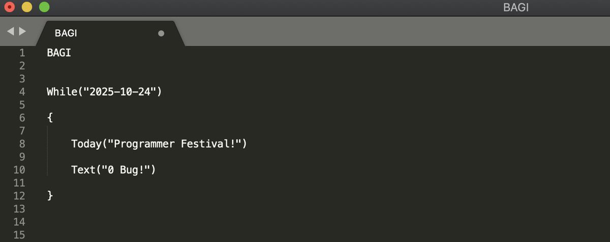 Bagi_Me's tweet image. 💻(10/24) Programmer Day

🔮If you had the ability of coding, how would you use it with #BAGI ❓

May every line of code have the power to change the world ✨ #Programmers #coding