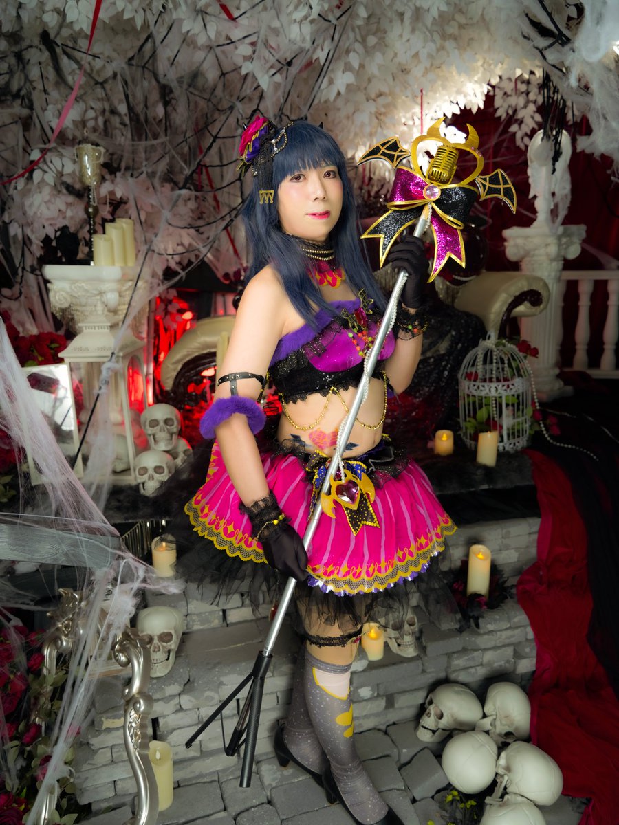 CoserTakatetsu's tweet photo. ＃コスプレ
#コスプレイヤーさんと繋がりたい
#ラブライブサンシャイン
#ヨハネ
＃津島善子
#ハロウィン

ハッピハロウィン🎃
これはパート１です、明日はパート２に😆

ダイヤさん：rachelkyyuen
📸 ： tongkowloon
(すべてはInstagram です) https://t.co/jSmVpwd56l