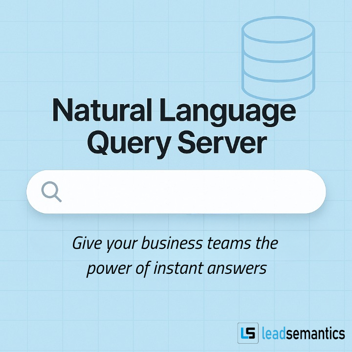 leadsemantics's tweet image. Business decisions shouldn’t wait for data teams.

With our platform, you can:
⚡ Transform questions into insights instantly
💬 Skip the coding
⏳ Skip the waiting
📈 Get immediate answers that move your business forward

Visit leadsemantics.com to learn more.

#NLQS