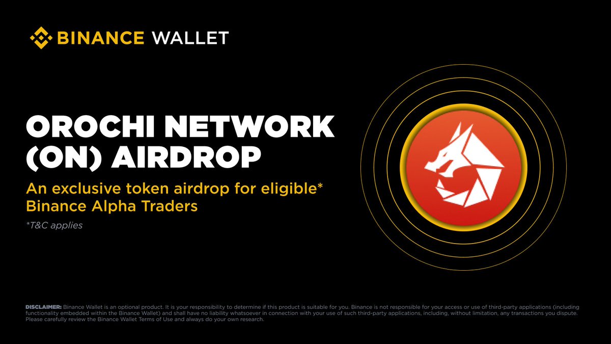 Airdrop Info Updated: ON
Name: Orochi Network
Date: 2025-10-24
Time: 08:00(UTC)
Points Required: 220
Amount: 200
Type: FCFS
Live tracking airdrop calendar 📅