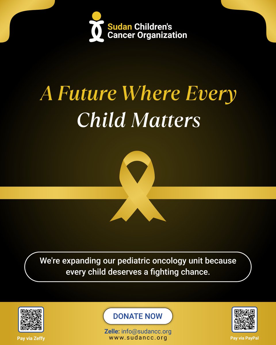 sccosudan's tweet photo. Every hour with out help puts a child health
at risk
Be the reason they survive
#scco #gogold #childhoodawarenessmonth
#supportscco
Donate Now: https://t.co/Q2p8pX469S https://t.co/UVhTY4Ijwr
