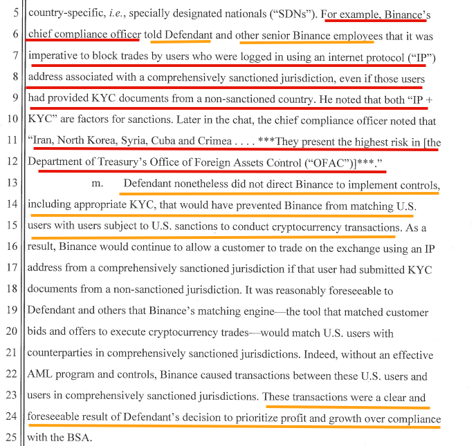 <a href="/cz_binance/">CZ 🔶 BNB</a> Mate you are attempting to play semantics, your own plea agreement clearly states you pled guilty to Failure to maintain ANTI-Money Laundering"  Program. You also Pled guilty to actively and willfully aiding and abetting actions that caused MSB to fail to develop and implement