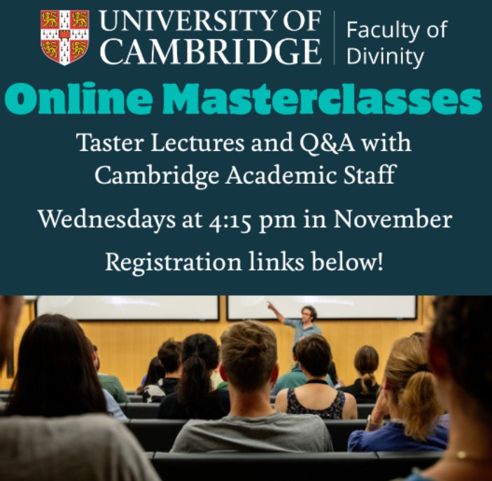 OCR_RS's tweet photo. 📣 #RSteachers and #RSstudents, have you seen the FREE Online Masterclasses by @CamDivinity?
They are Wednesdays (5th, 12th, 19th, 26th) in November, 4:15 – 6:15 pm.
👉 https://t.co/kC8bxOd6lK https://t.co/nEfc2xCqrN