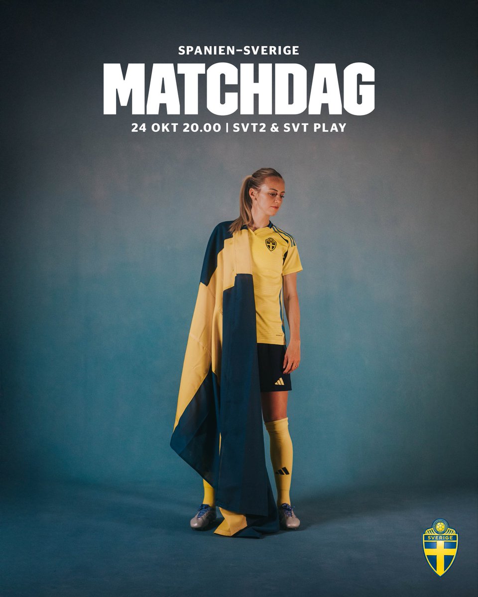 svenskfotboll's tweet photo. Sverige - det är dags för semifinal.

🆚 Spanien
🏆 Semifinal 1:2, Nations League
🏟 Estadio La Rosaleda
⏱ 20.00
📺 SVT2/SVT Play https://t.co/DeUTNVhToy