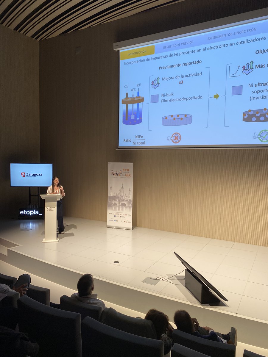 CompositesINCAR's tweet image. @CompositesINCAR @incarCSIC members  presenting at the XVII Reunión del Grupo Español del Carbón in Zaragoza. We explored areas in which carbon is key, from characterisation of carbon supported catalysts, electrochemical sensors, printed electrodes and biomass valorization.👏👏