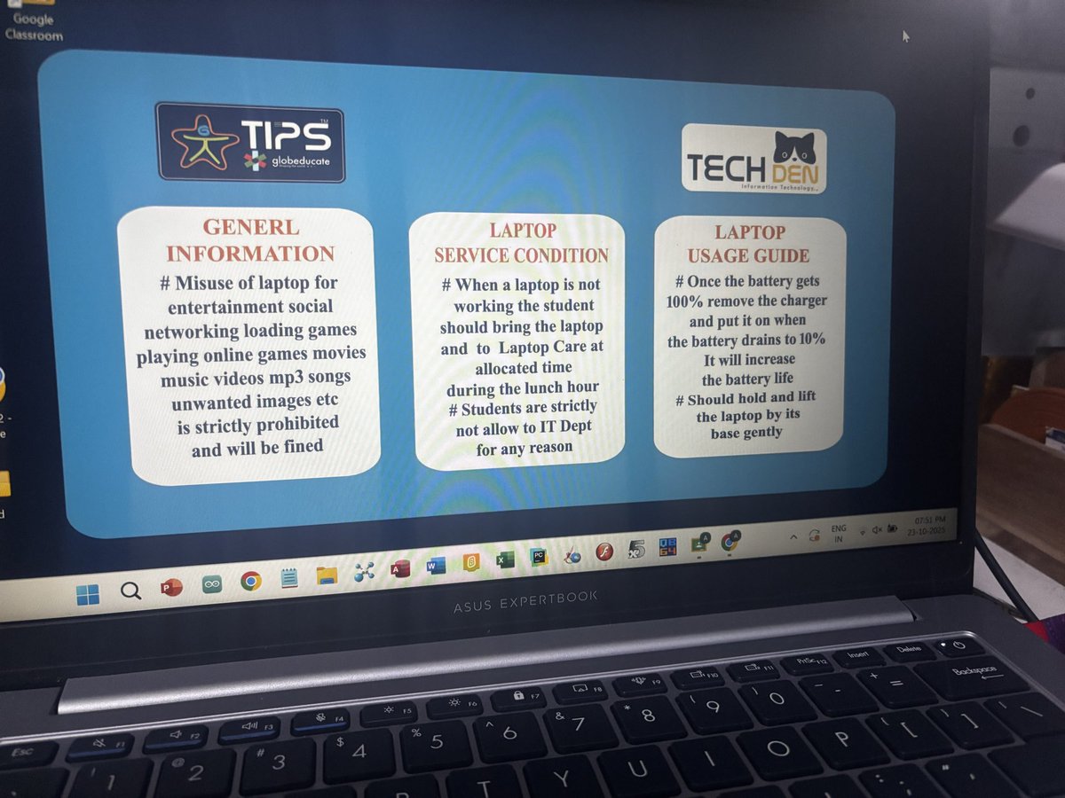 saiarvind77's tweet photo. World-class education… with spelling errors on the official laptop wallpaper.
“Prohibited” to use laptops for movies, but apparently prohibited to use spell check too. @TIPSchools 
@polimernews 

International school fees ✅
International curriculum ✅
International spelling? ❌ https://t.co/wy6XrNfJB0