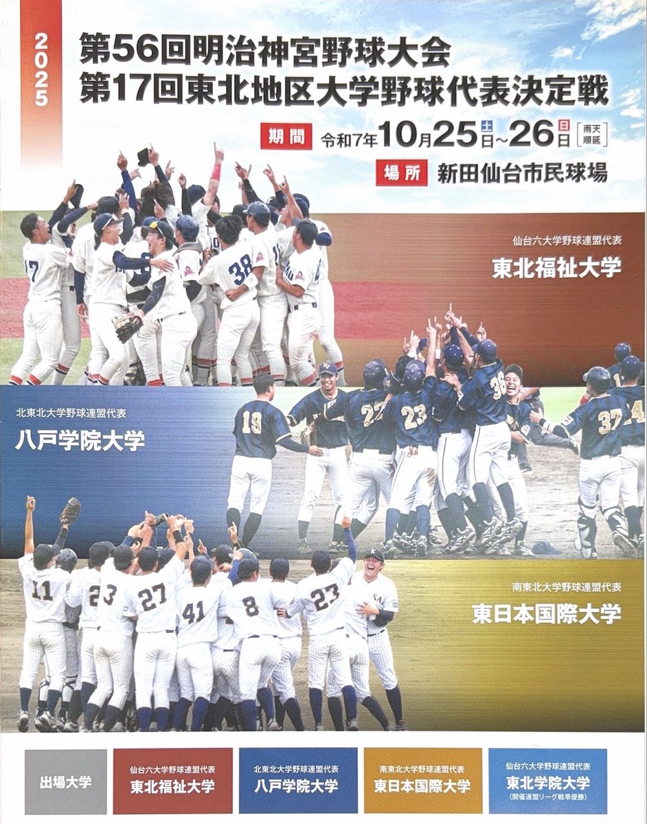 仙台大学 野球部 公式戦用 ユニフォーム 大学野球 背番号19 仙台六大学