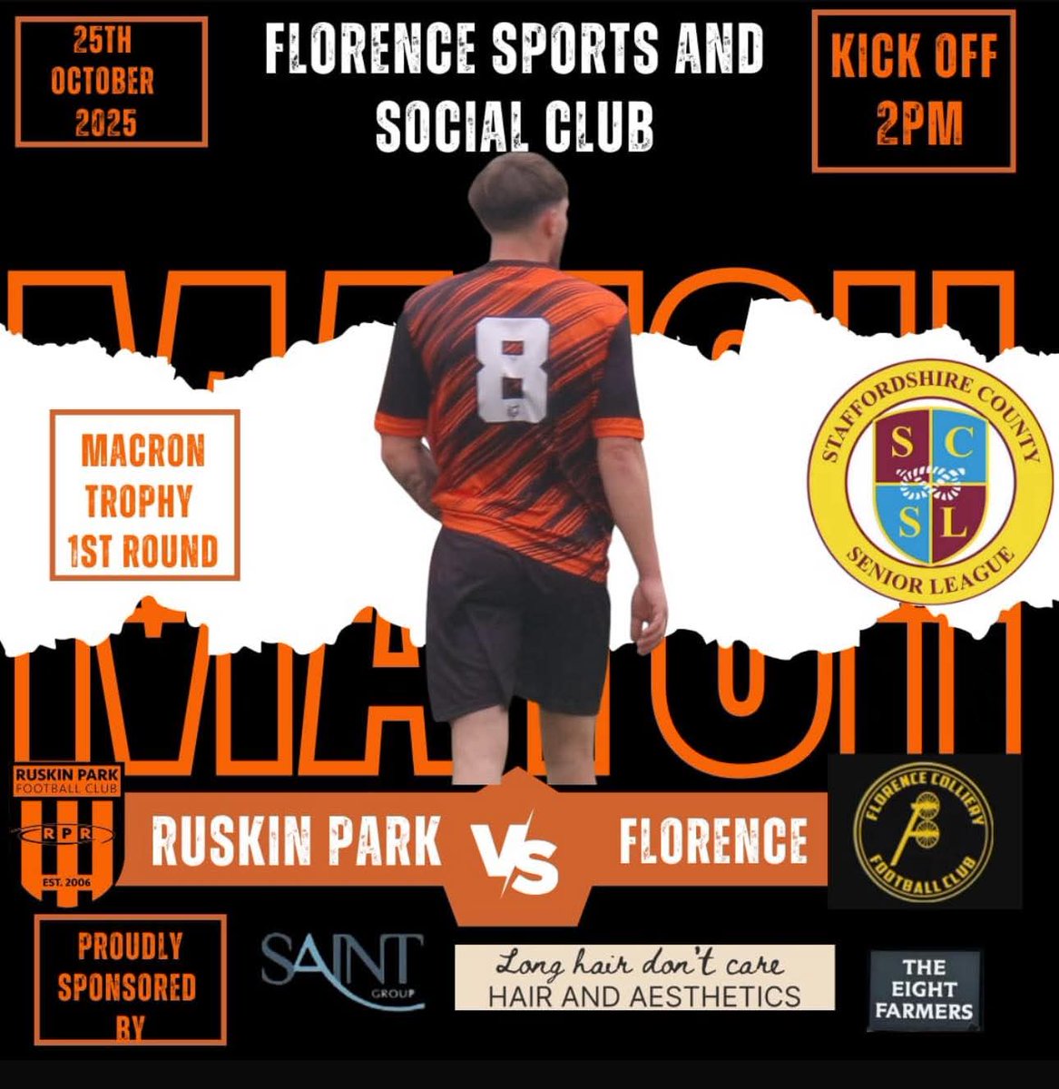 More cup action up next 🏆

Macron Trophy, as we face Div 1 outfit Florence FC away from home. 

Come down and cheer the lads on. 

#RuskinFC