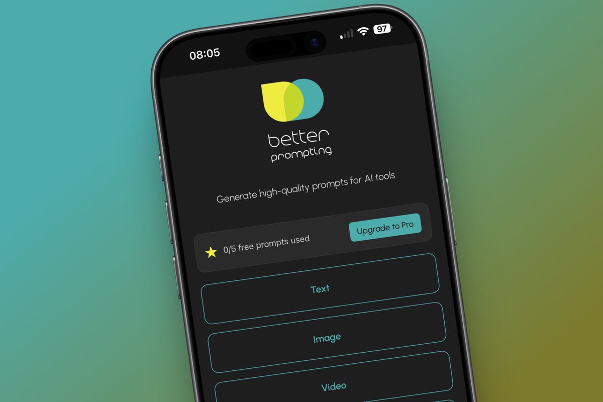 ackerapp_com's tweet image. Most people don’t need more AI tools.
They just need better prompts. 💡
That’s why I’m building Better Prompting — helping anyone write effective prompts without any AI experience.
#BuildInPublic #IndieHacker #prompt