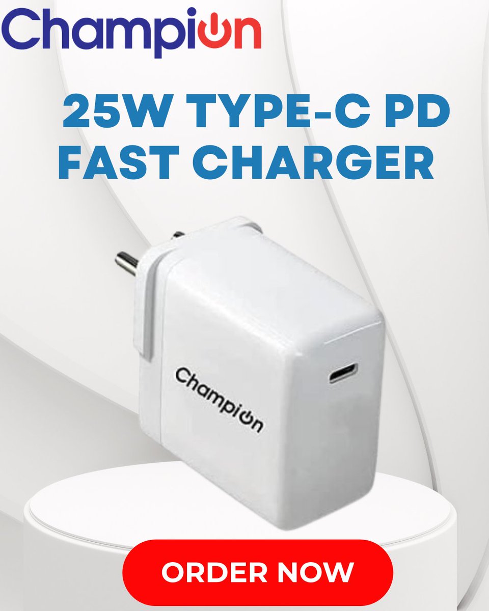 ChampionComps's tweet photo. Experience True Speed — 25W Type-C Fast Charging for Every Device! 🚀
Visit our site no - https://t.co/R75B6dFYA5
#FastCharging #TypeCPD #25WCharger #PowerUpFast #TechEssentials #GadgetGoals #QuickCharge #MobileAccessories #ChargerLife #StayPowered #TechSavvy #SmartCharging https://t.co/HY2U1Nei5j