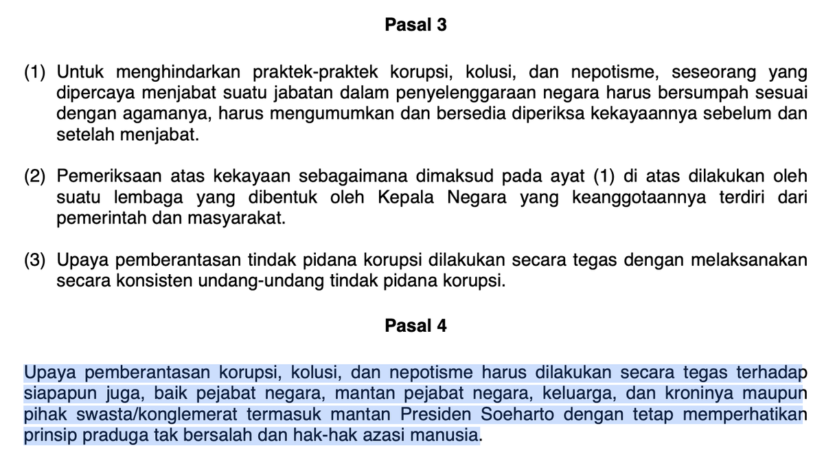 BALAS_BUDI's tweet photo. Upaya mengusulkan kembali pak harto sebagai pahlawan nasional dimulai dari pencabutan Ketetapan MPR XI/MPR/1998 terkait pemberantasan KKN termasuk korupsi pak harto. https://t.co/S7c0k2nIrc https://t.co/hyVqa4QdEW