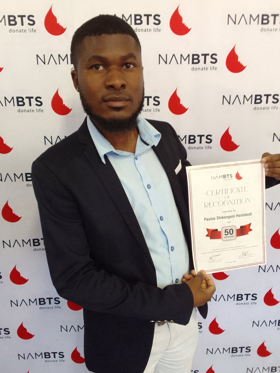 HaimbodiPaul1's tweet image. Thank you @NamBTService , 50 times at  this stage, I will make sure I go beyond 275 times. #Donateblood , #savelives, #everydropcount.
