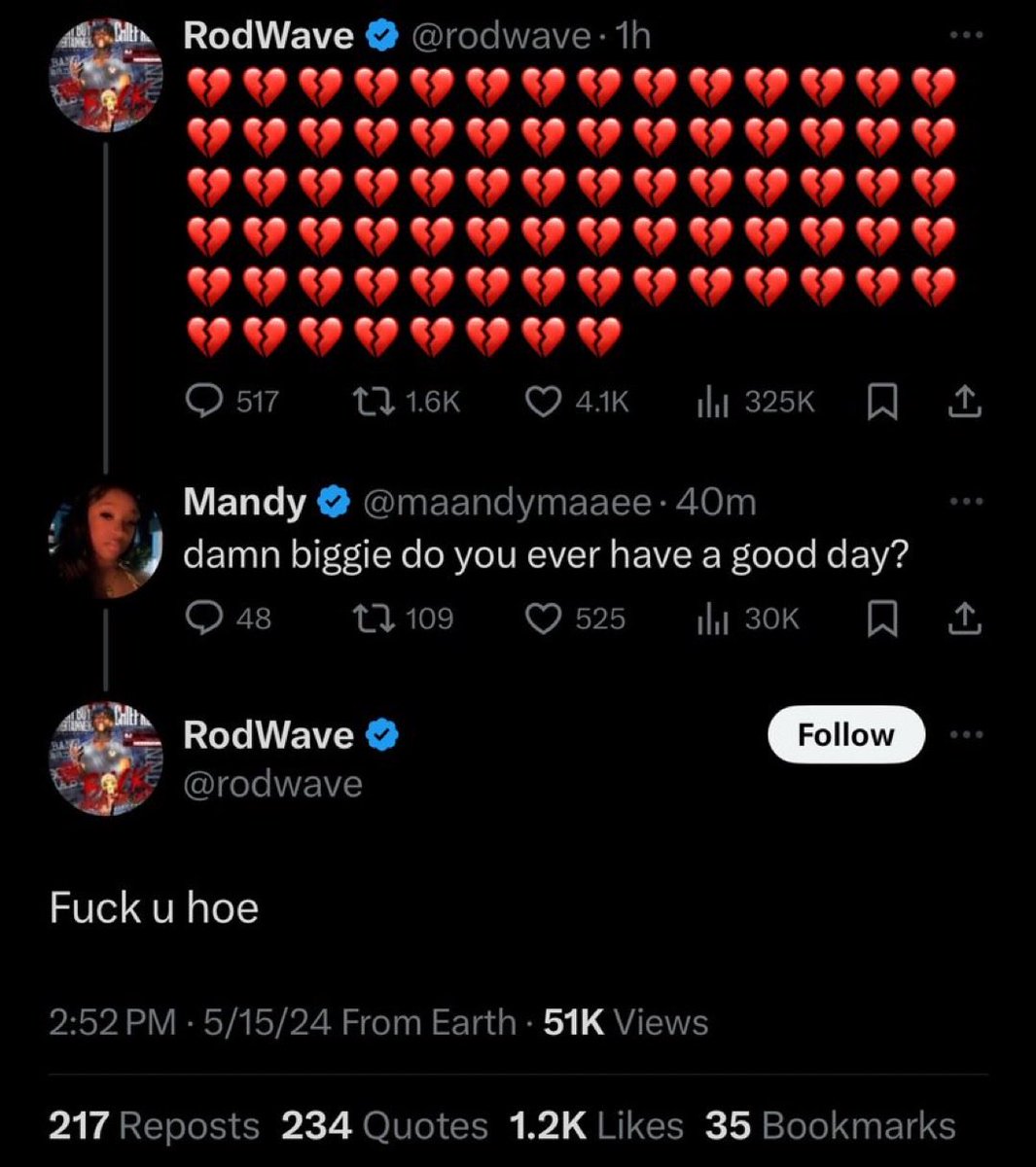 royal_bobby24's tweet image. LMFAOOOO rod wave had enough