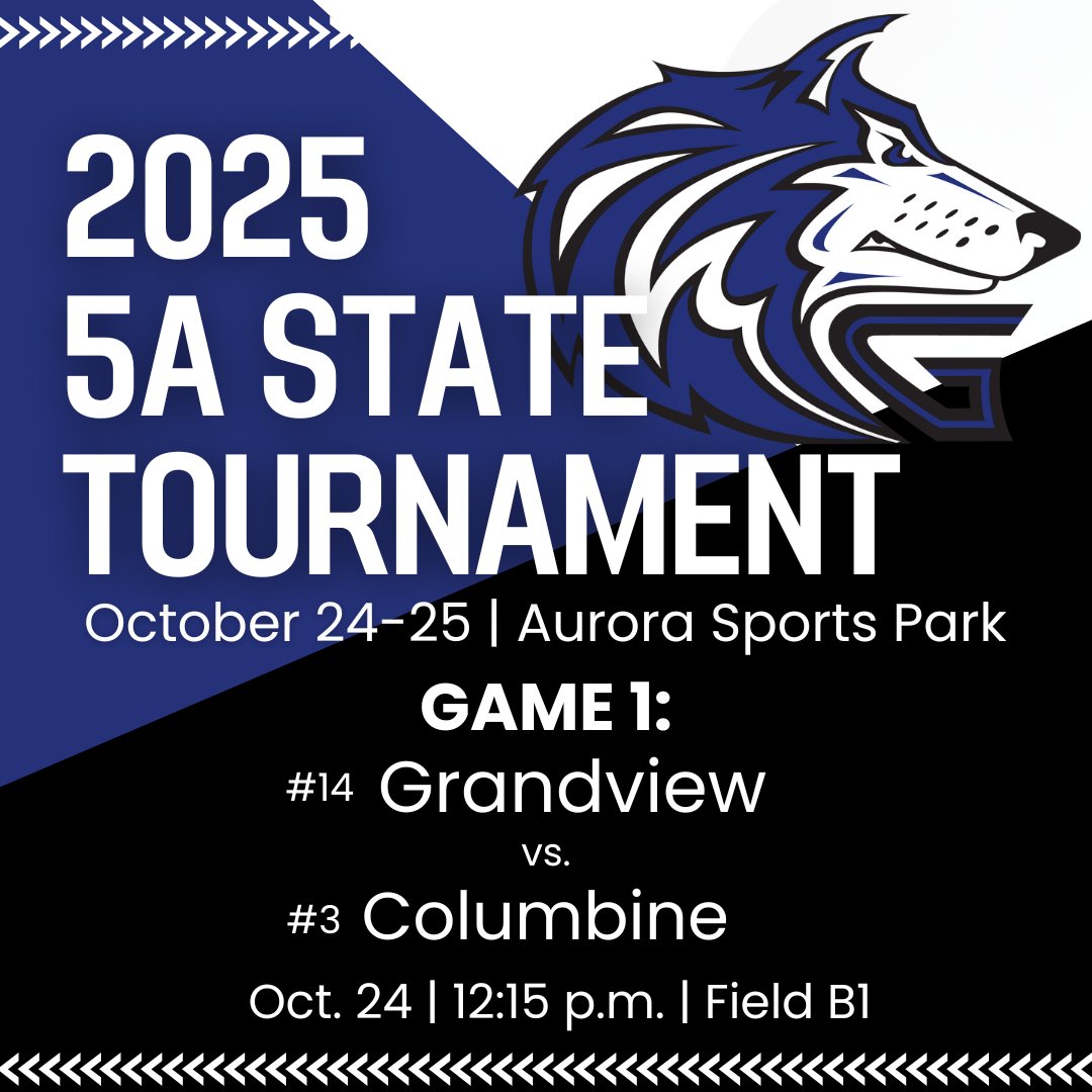 Your Wolves are headed back to State! We will face Columbine in the first round at 12:15 p.m. on field B1 at Aurora Sports Park. Get out there and support your Wolves!

Let's Go Wolves!