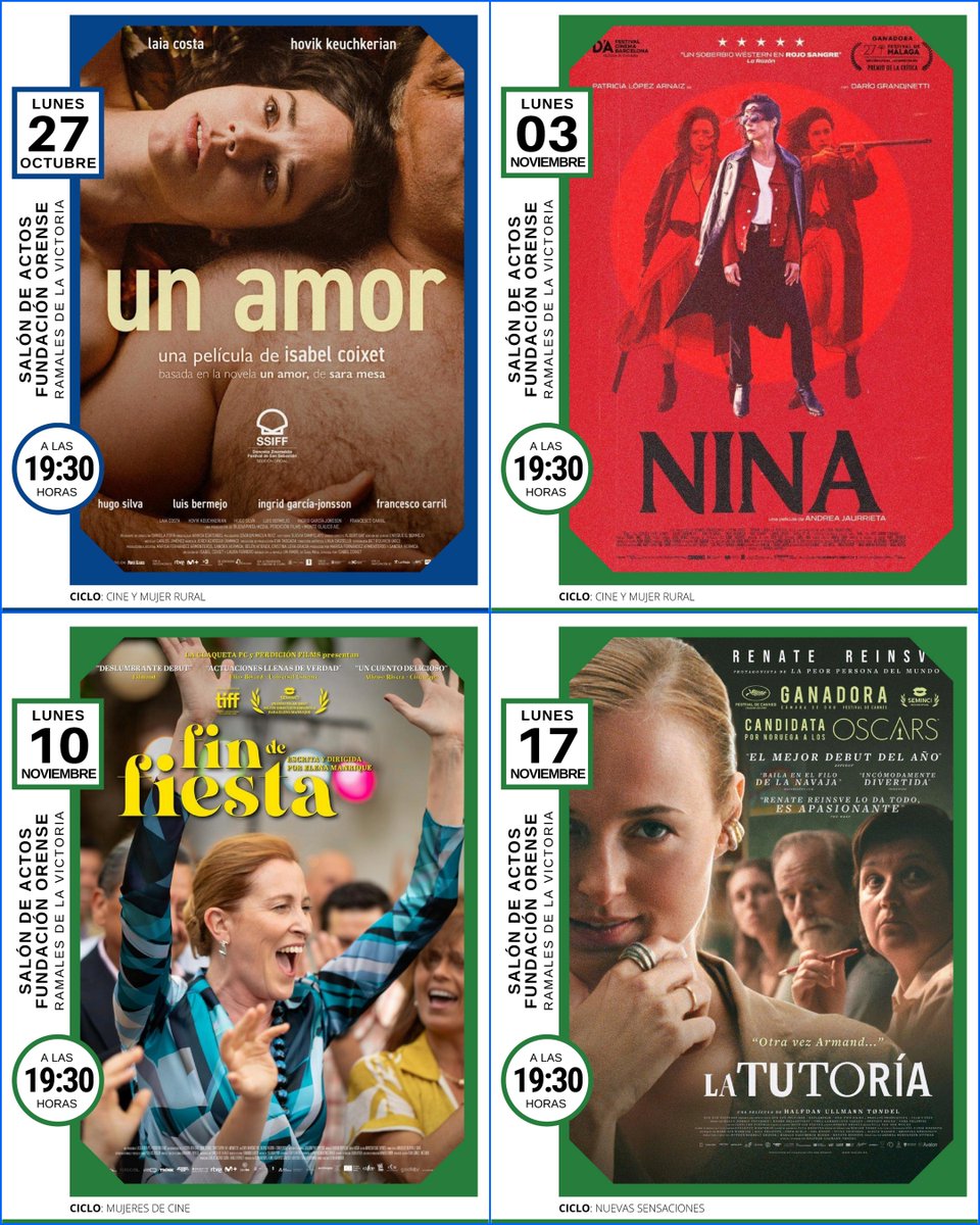 🎬 FILMOTECA REGIONAL
Vuelve a Ramales a partir del próximo lunes 27 de octubre de 2025
Un pequeño adelanto. Seguiremos informando
+Info. 👇
filmotecacantabria.es/es/filmoteca-r…
Una iniciativa de <a href="/FilmotecaCant/">Filmoteca de Cantabria Mario Camus</a>

#Ramales #RamalesdelaVictoria #Cultura #Cine #FilmotecaRegional #Cantabria