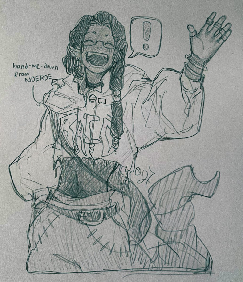 TOSEV_027's tweet photo. I don’t think I’ve ever really done college AU Jabber justice so here’s a design I actually like for him https://t.co/LbiC8czWSQ
