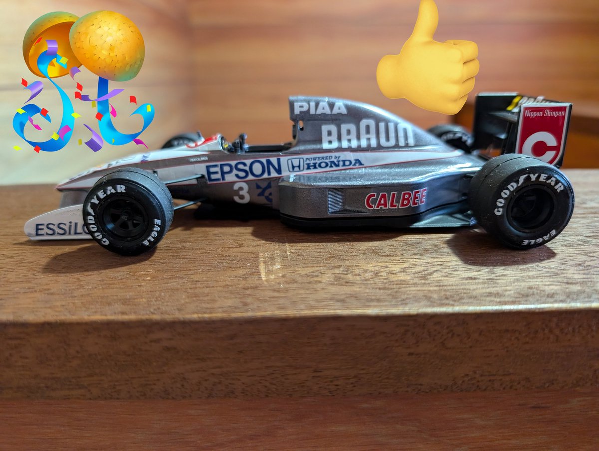 knightsavior009's tweet photo. ティレル020ホンダ完成しました✨🚗✨❗
ピレリでなく92年のグッドイヤーで、フロントウイングは補強してさらにボーテックスジェネレーターを付けてあります。これで中嶋もシングル完走が大幅に増えるはず。
#プラモデル
#カーモデル
#WABE
#ウェーブ
#ユニオンセイバー
#ナイトセイバーのファクトリー https://t.co/6CU3z3h2PV