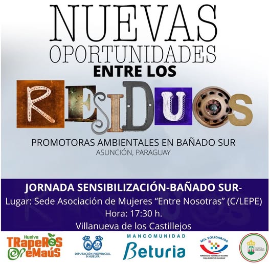 DipuHU's tweet photo. 🏛️🤝🏛️El Servicio #CooperaciónInternacional @DipuHU hoy #24octubre, en conversatorio sobre “Nuevas oportunidades entre los residuos”,  con voluntarias de #VillanuevadelosCastillejos junto a Promotores Ambientales: por un Bañado Sur más verde y sostenible
@traperoshuelva @Beturia https://t.co/HcYzTZfF55