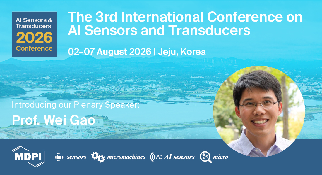 Sensors_MDPI's tweet image. Share the stage with a World Economic Forum Young Scientist and leading innovator, Prof. Wei Gao @WeiGaoLab, from @Caltech who will present his insights as a plenary speaker.

Find more about AIS 2026:
sciforum.net/event/AIS2026?…
#Biosensors #Bioelectronics #AI #Nanotechnology