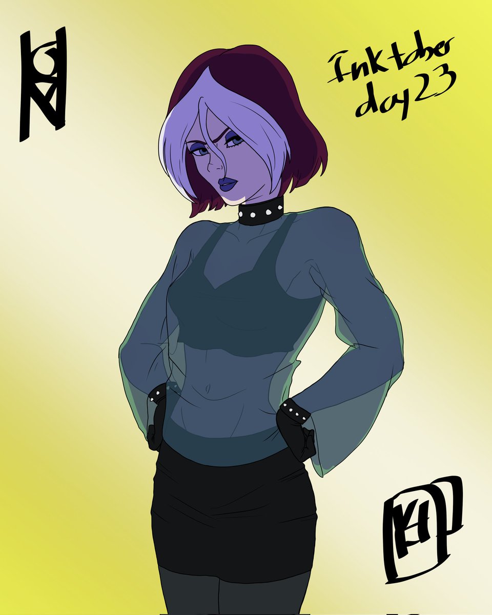yourhidenfolder's tweet photo. Just a little touch won't kill you right? 
#Inktober2025 #inktober #day23 #rogue #xmen #xmenevolution #xmen97 #Marvel #nsfw #kinktober https://t.co/SBD8EoI0VH