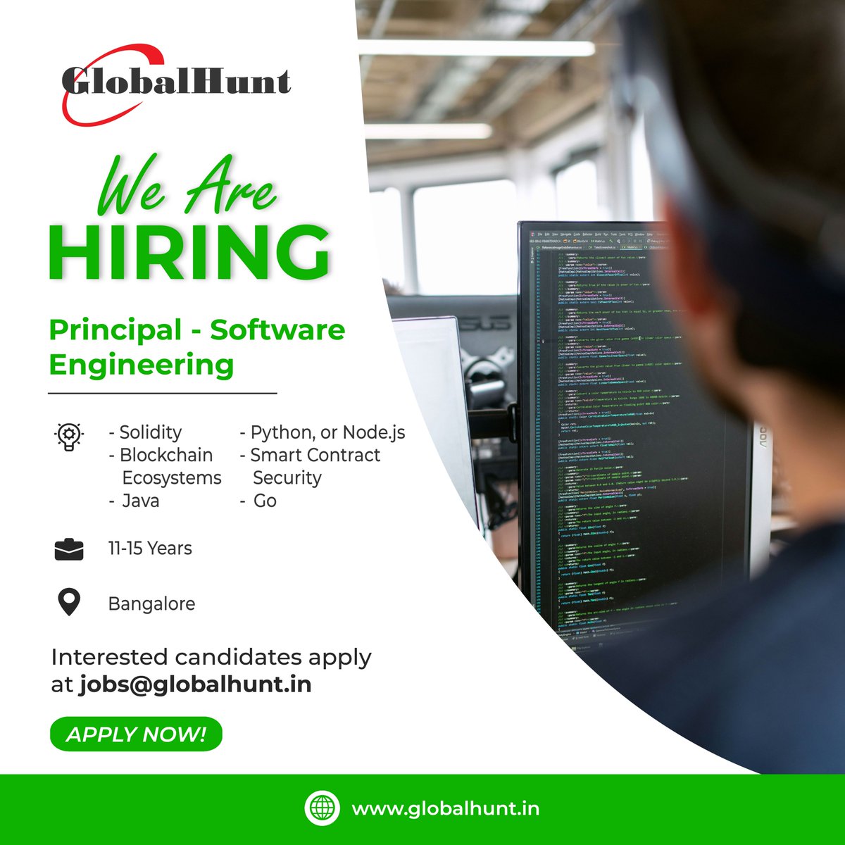 GlobalHuntIndia's tweet image. GlobalHunt for its leading client is looking for Principal - Software Engineering who will design, implement, and maintain distributed blockchain-based solutions for enterprise applications.
Candidates apply at globalhunt.in/job-details.ht…
#softwareengineering #blockchain