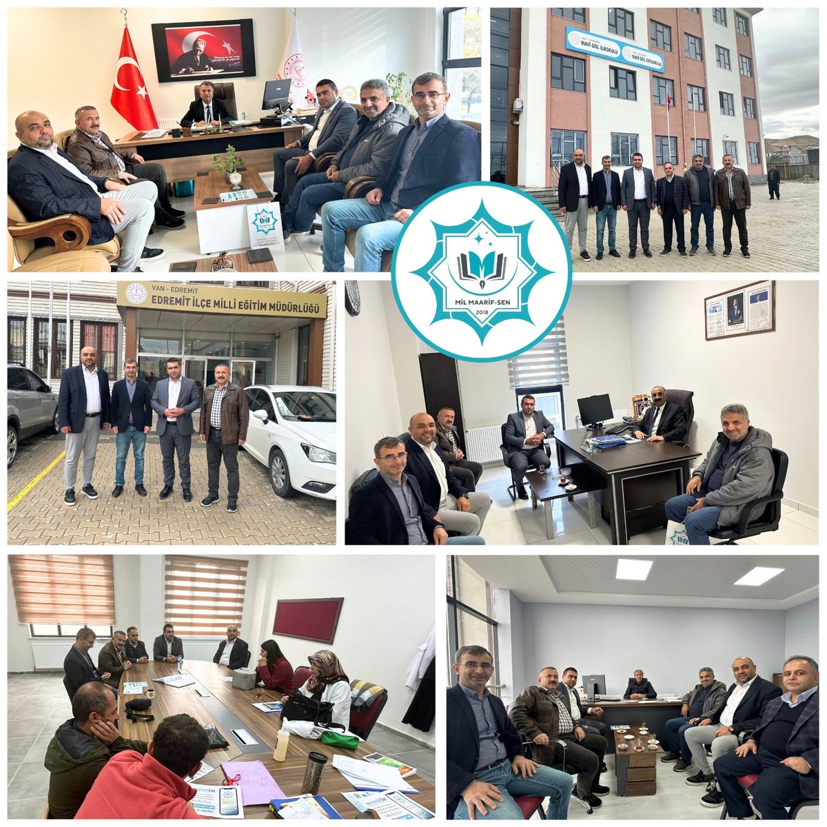 Mil Maarif-Sen; emeğin, adaletin ve maarifin sancağını Van’da dalgalandırdı!* 

Genel Başkanımız Mustafa Dağaşan ve MKYK Üyelerimiz, Van’da eğitim camiasıyla bir araya geldi. İpekyolu İlçe Millî Eğitim Müdürü Harun Yeşilova, Edremit İlçe Millî Eğitim Müdürü Doğan Nurses ve birçok