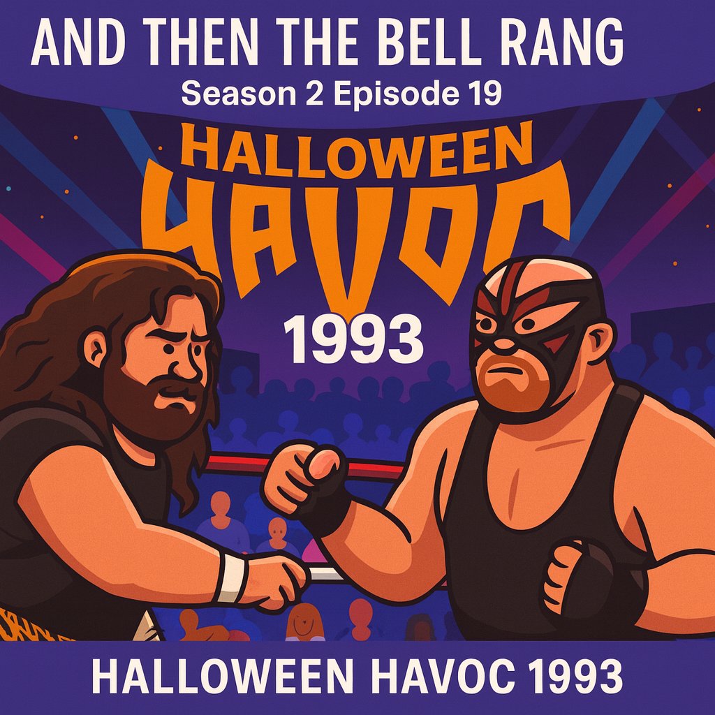 🎃 NEW EPISODE DROP! 🎃

This week on And Then The Bell Rang — Dangerous Dave &amp; Lex Lloydy head back to WCW’s Halloween Havoc 1993! 💀👊
It’s Vader vs Cactus Jack in a brutal Texas Death Match that defined chaos in the early ‘90s!

Listen now — if you dare 😤