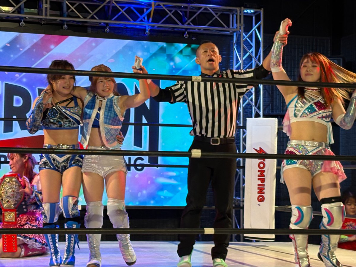 2025.10.18アイスリボン道場マッチ
勝ち名乗り
松下楓歩選手
若菜きらり選手
叶ミク選手

#iceribbon #はっぴぃかめら