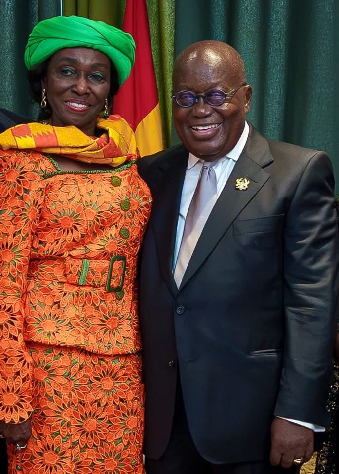NAkufoAddo's tweet image. My wife Rebecca and I are deeply saddened by the news of the untimely passing of the wife of the late first President of the 4th Republic, His Excellency Jerry John Rawlings, the longest serving First Lady in our history and the Founder of the 31st December Women’s Movement, H.E.…