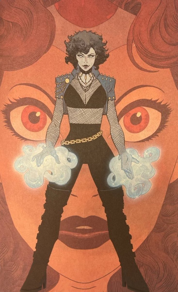 My thoughts on the Absolute Zatanna design reveal? I like it! It leans hard into an 80’s Tangerine Dream feel with the big hair and studded denim, also has slight Gozer vibes. Only thing that spoils it is the goofy Frankenstein platforms, so I’ve fixed the picture and put boot