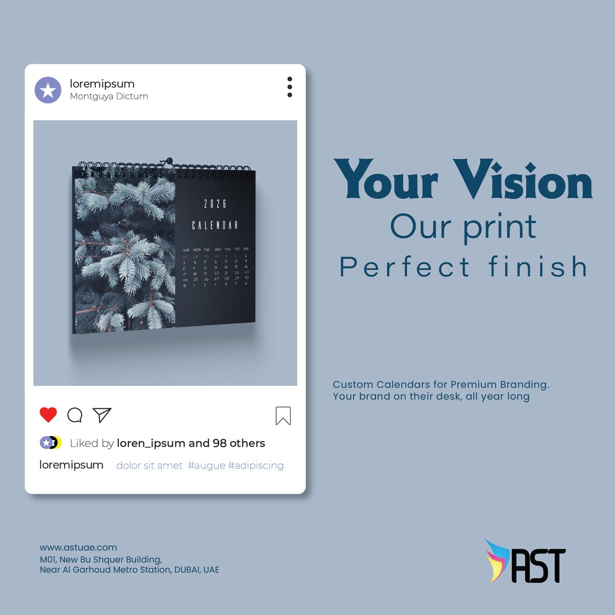 UaeAst's tweet image. Customize your 2026 Calendar today and start the year in style!
🌐astuae.com
✉info@astuae.com
CONTACT NO:+971 42865911
#CustomCalendar #BrandCalendar #DeskCalendar #CorporateGifts #CalendarPrinting #ASTUAE #BrandingDesign #PrintPerfection #PromotionalGifts