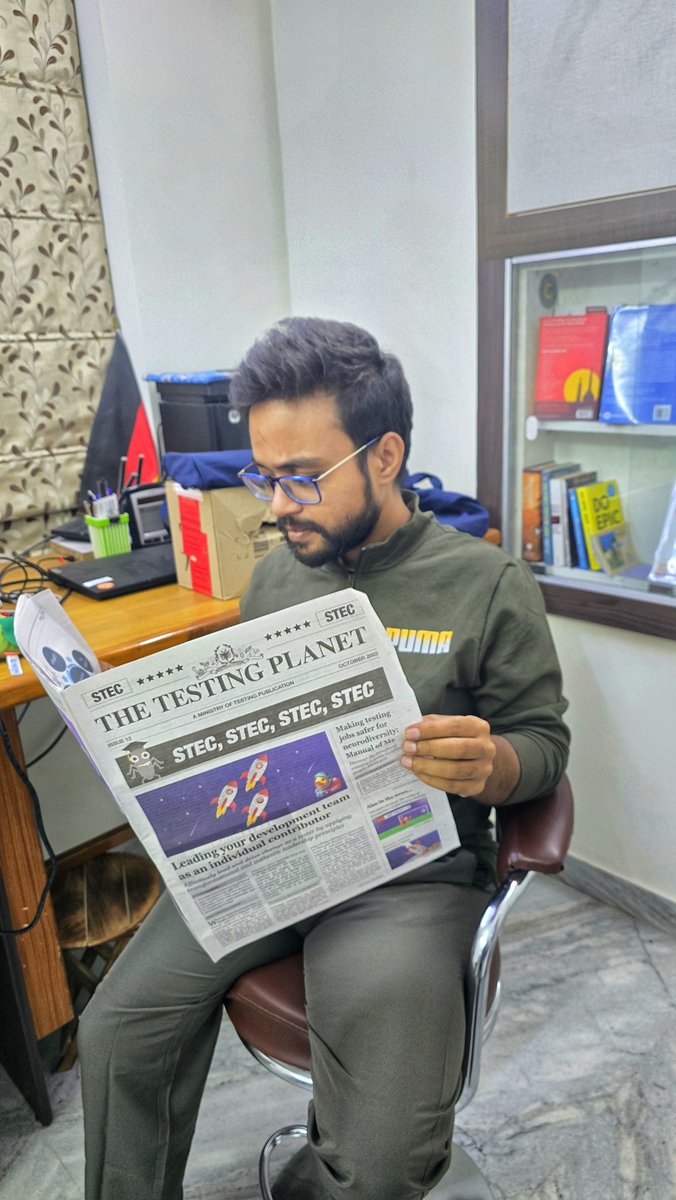 iadityasaxena's tweet image. Just read The Testing Planet – Oct Edition by @ministryoftest, thanks @parwalrahul for introducing me
The GenAI in QA article stood out, showing how AI is transforming test design, defect prediction & automation.
#SoftwareTesting #GenAI #TestingCommunity #MinistryOfTesting #ai