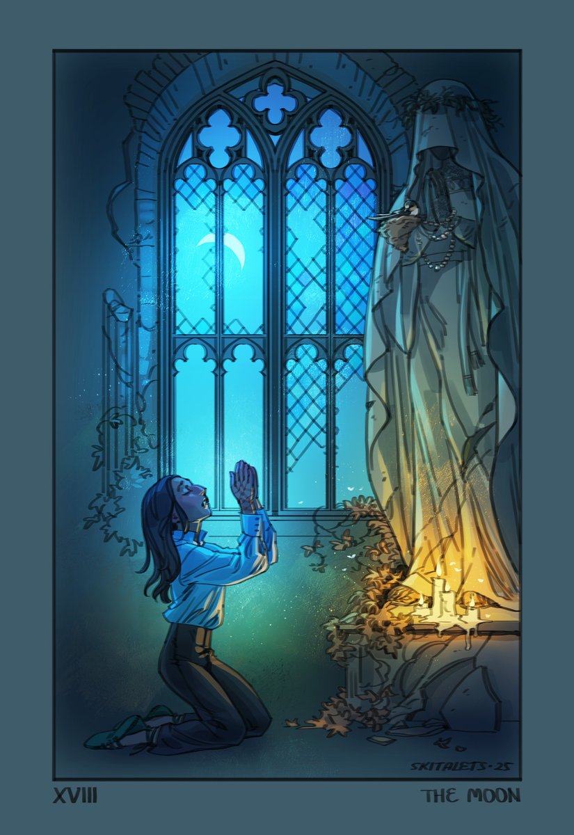 XVIII The Moon
#tarotart