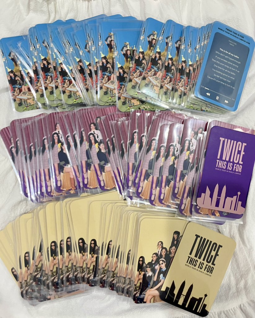 Ready for #TWICEinKL tmrw!! I made some freebies! Only 150pcs available, also open for trade😬 i’ll update my location and my outfit tmrw, just come and say hi if you want🙋🏻‍♀️ ahh so exciteddd🥳

#TWICE_THISISFOR_WORLD_TOUR #TWICEinMY #THISISFORinKL #TWICE_THISISFOR_WORLD_TOUR_KL