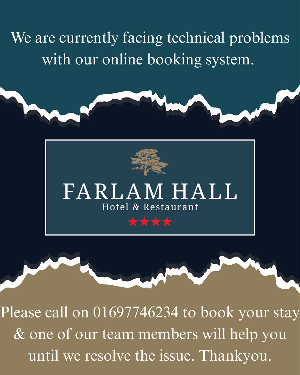 Farlam Hall Hotel & Restaurant tweet media