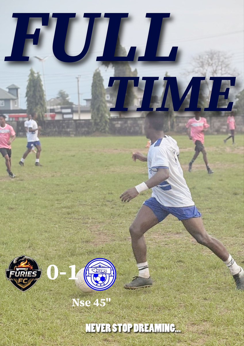 FULLTIME. 

We move into the Quarter finals 🤍💙.

#vtoonsfootballclub
#neverstopdreaming
#blazerstournament