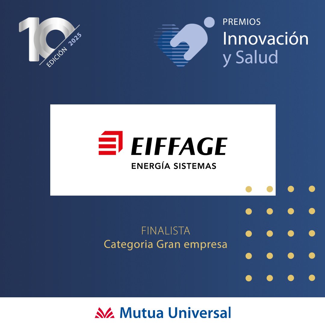 Conocemos a las empresas finalistas de los #PremiosMutuaUniversal
🏅 Categoría Gran Empresa <a href="/Eiffage_Energia/">Eiffage Energía Sistemas</a>  
Proyecto: 𝗡𝗼𝘁𝗶𝗳𝗶𝗰𝗮. 𝗔𝗣𝗣 𝗱𝗲 𝗰𝗼𝗺𝘂𝗻𝗶𝗰𝗮𝗰𝗶𝗼́𝗻 𝗱𝗲 𝗶𝗻𝗰𝗶𝗱𝗲𝗻𝘁𝗲𝘀 𝘆 𝗮𝗻𝗼𝗺𝗮𝗹𝗶́𝗮𝘀
➕ℹ premios.mutuauniversal.net/es/x_edicion/E…