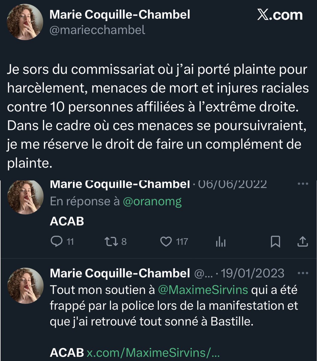 « ACAB » sauf le jeudi visiblement.. 🙃